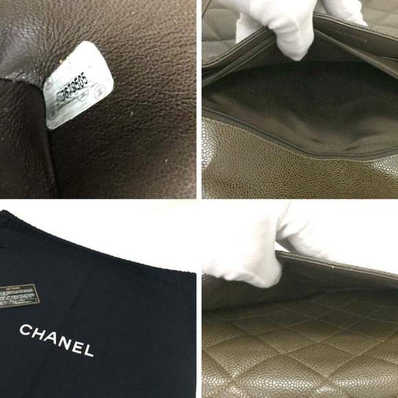100% Auth CHANEL Jumbo 32 Caviar Skin Hand Bag - Picture 8 of 8